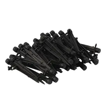 

50 pcs Micro Bubbler Drip Irrigation Adjustable Emitters Stake Water Dripper 1/4 inch Hose Greenhouse Patio Garden Flower Bed
