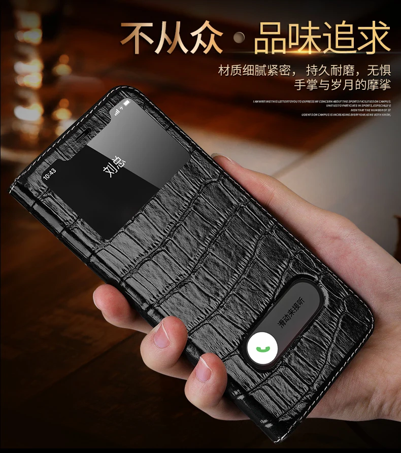 Подходит для Apple iPhone 11 PRO Max бизнес мода высокого класса крокодиловая кожа Защитный чехол Флип Роскошный чехол