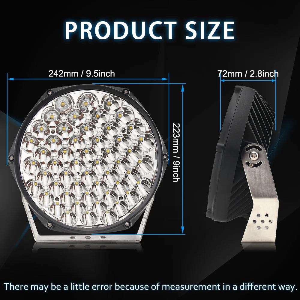 CO LIGHT 16D светодиодный рабочий свет 12 в 520 Вт 9 дюймов светодиодный рабочий светильник 24 В Высокая мощность для бездорожья автомобиля 4x4 светодиодный световой бар для Грузовики трактора лодка