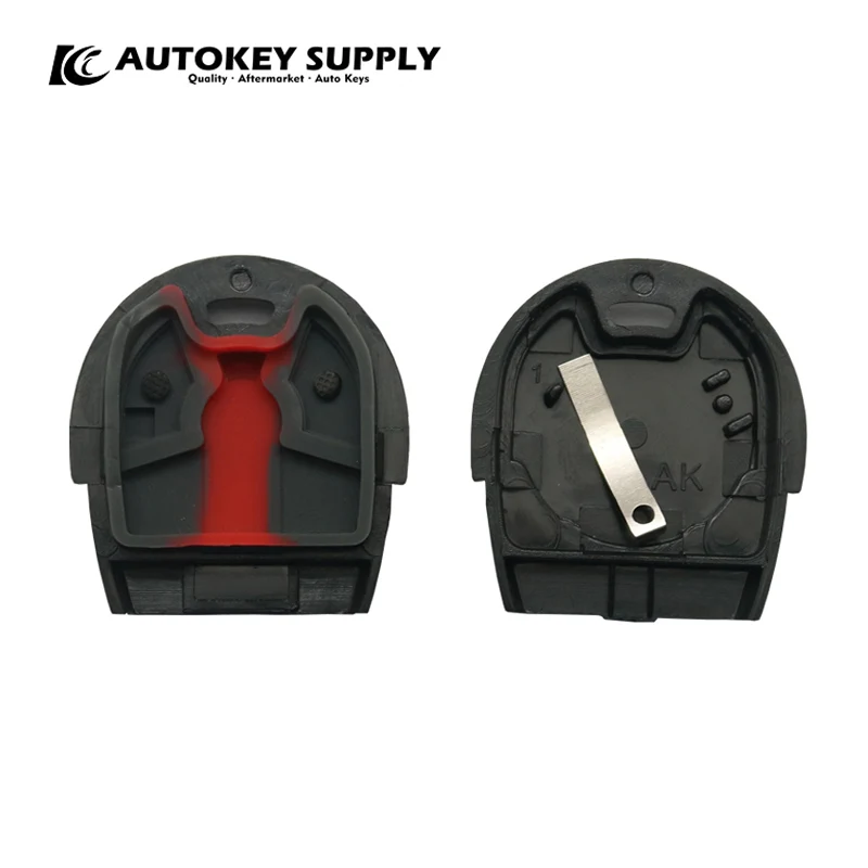 AutokeySupply AKBPS117 / AKBPS118 Brazil Positron Flex (PX52) 2 Buttons shell red with hold For Fiat car key shell key shell