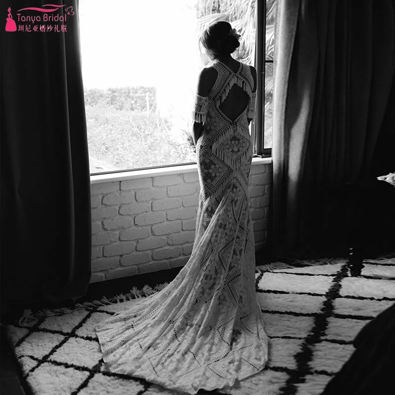 Современные Свадебные платья с кисточками в богемном стиле,, Vestido De Noivas Ruede Chic ZW222