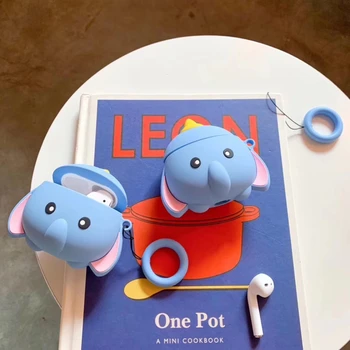 

Cute 3D Cartoon stitch Minnie DUMBO for airpod case Wireless Bluetooth Earphone soft Silicone mike sulley cover coque