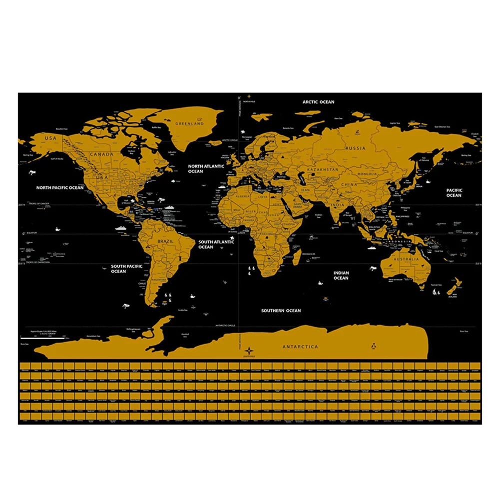 Deluxe Erase карта мира путешествия Скретч Карта мира креативная карта путешествия плакат комнаты домашнего офиса украшения наклейки на стену 42X30 см