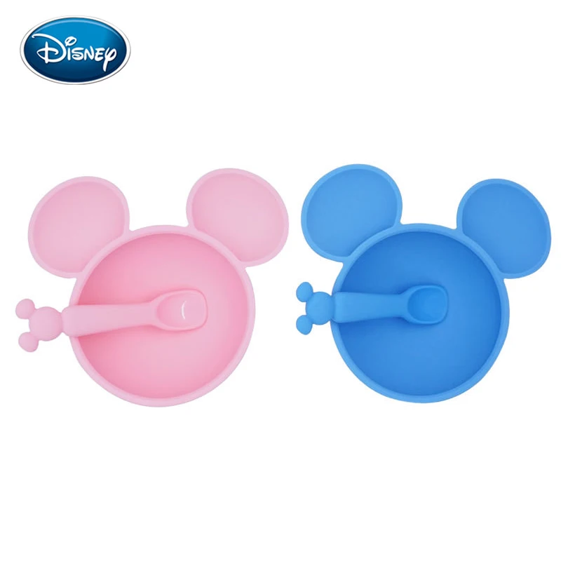 Милая силиконовая чаша и ложка Disney для детей | Мать ребенок