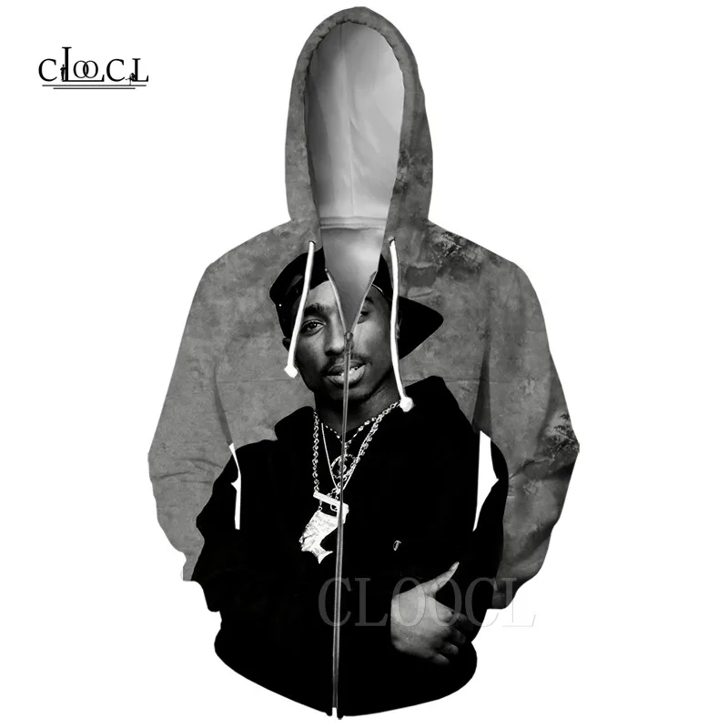 Zipper Hoodie 5 Повседневная модная толстовка с капюшоном на молнии, пуловеры в стиле хип-хоп, 2Pac Tupac, 3D принт, Harajuku, толстовки для женщин и мужчин, забавная толстовка, куртка, Топ - Цвет: Zipper Hoodie 5