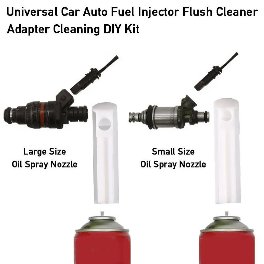 Fuel Injector Cleaning Tool Auto Car Fuel Cleaning Injector Flush Cleaner Wash Adapter Nozzle DIY Kit Tool Kit Set Car