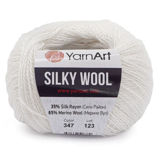 YarnArt 'Silk Wool' yarn (10 skeins), Silk viscose/Merino wool, colors in  assortment Soft Cotton Knitting Wool Thick Fiber Velvet Hand Crochet for  DIY Sweater needlework threads and crocheting flax - AliExpress