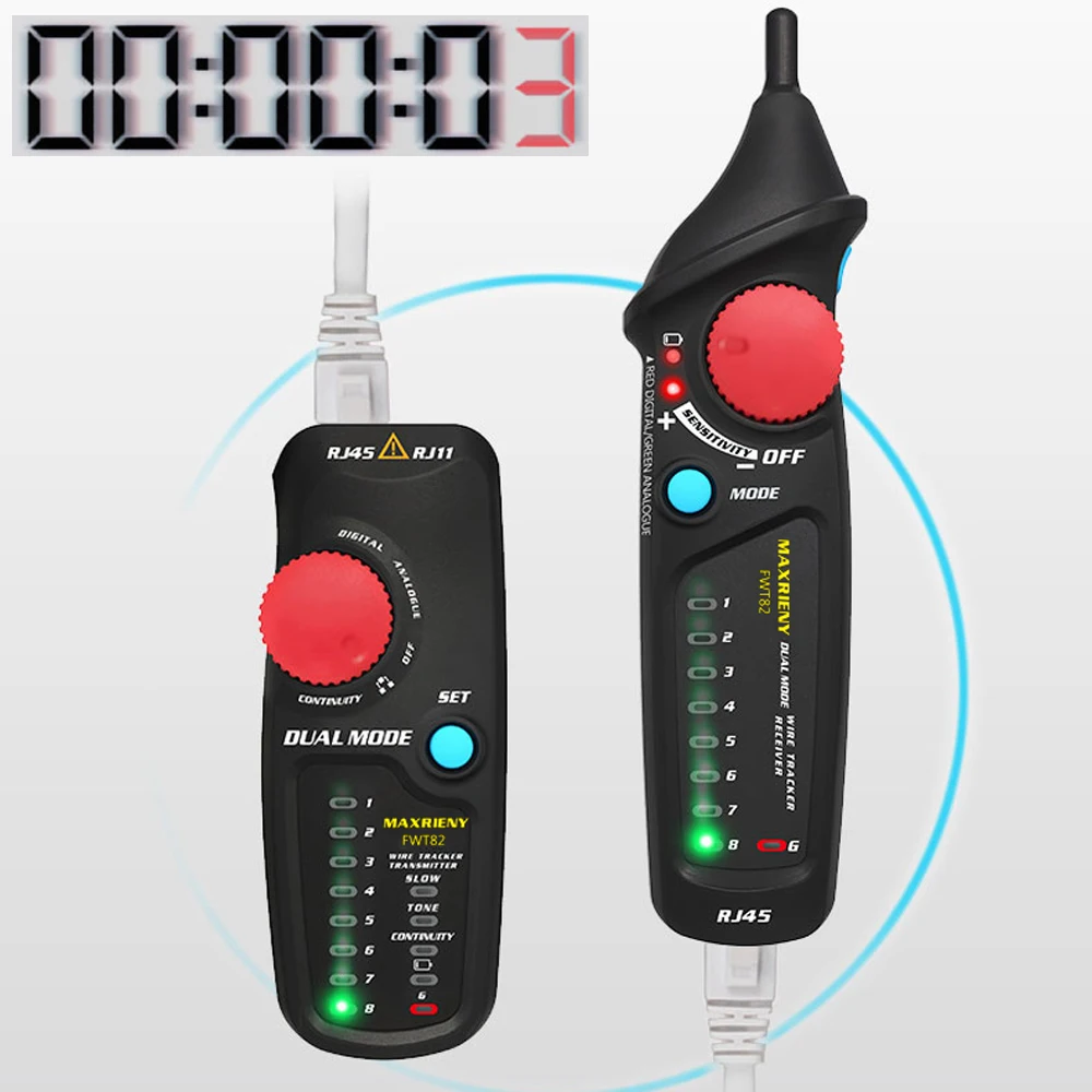 Двойной режим сетевой кабель трекер MAXRIENY FWT82 тонер провода RJ45 RJ11 Ethernet LAN Tracer анализатор детектор линии Finder Тестер