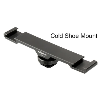 

PT-2 Double Hot Shoe Mount Extension Bar Dual Bracket for DV DSLR Light Microphone Accessories
