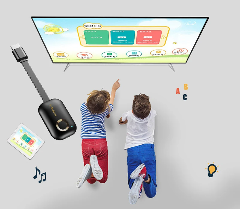 Беспроводной Wi Fi HDMI кабель адаптер для дисплея iPhone X XS MAX XR 11 12 8 Plus телефона Xiaomi Huawei