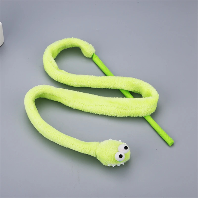 Кошка, плюшевые игрушки, нарисованная змея звук игрушки мятного цвета; забавные игрушки для кошек мята в форме змеи игрушка для кошек забавный кот шест игрушка - Цвет: Розовый