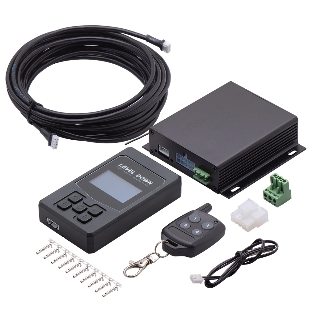 Sistema di controllo elettronico per sospensioni pneumatiche automatiche con sensore di altezza Telecomando e cavo compatibile con Bluetooth universale - immagine 2