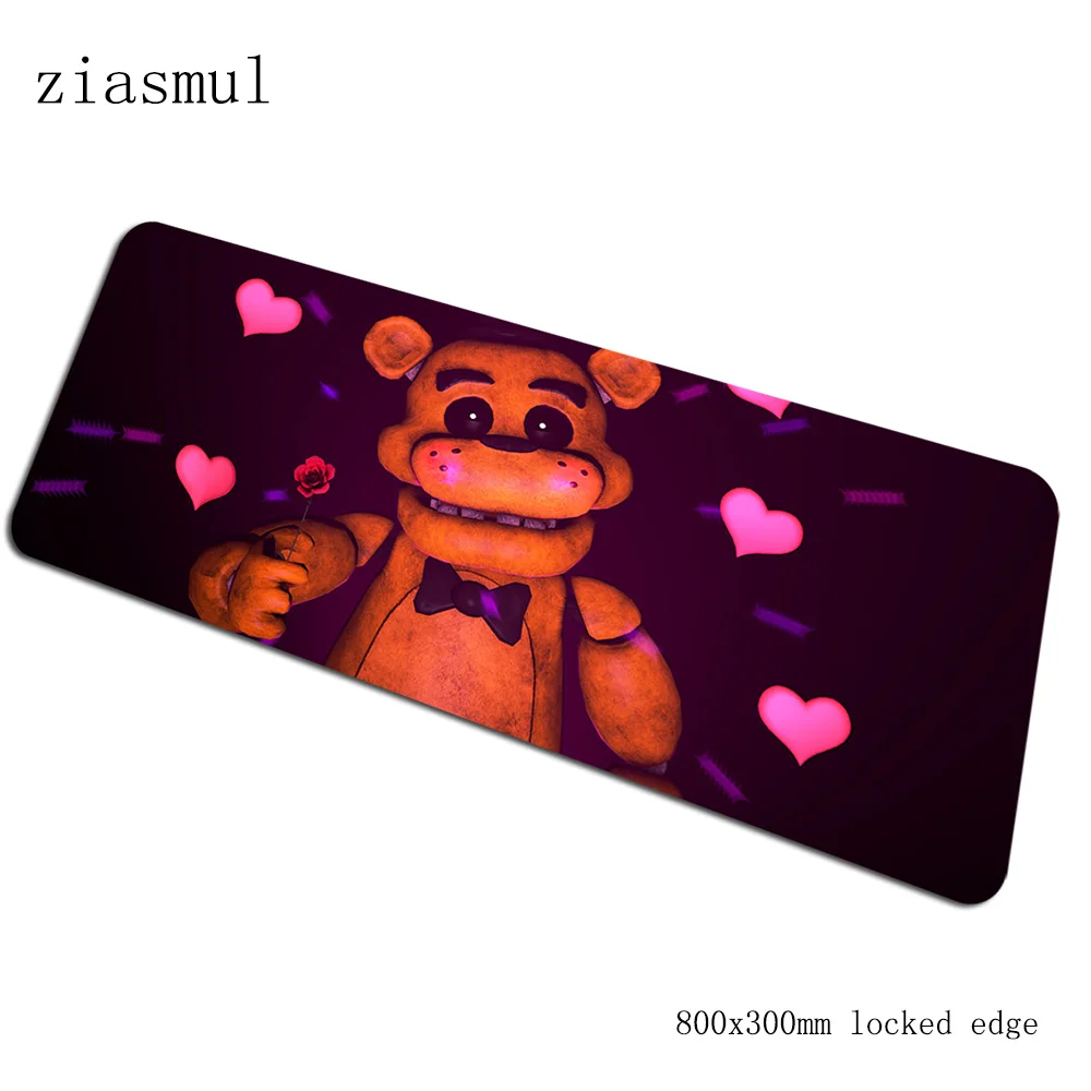 Коврик для мыши Five Nights at Freddy's pad на запястье, компьютерная коврик для мыши 800x300x2 мм, коврик для мыши с аниме, эргономичный офисный коврик - Цвет: size 800x300x2mm