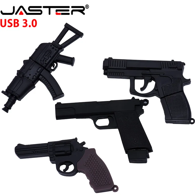 JASTER 3 0 submachine gun usb флэш накопитель Флешка 4G 8G 16G 32G пистолет ak47 мультяшный флешки|USB