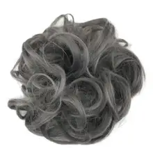 1 шт., энергичные синтетические пряди для наращивания, кудрявые, грязные пряди для волос, резинки для волос, элегантные шиньоны, свадебные волосы для женщин и детей