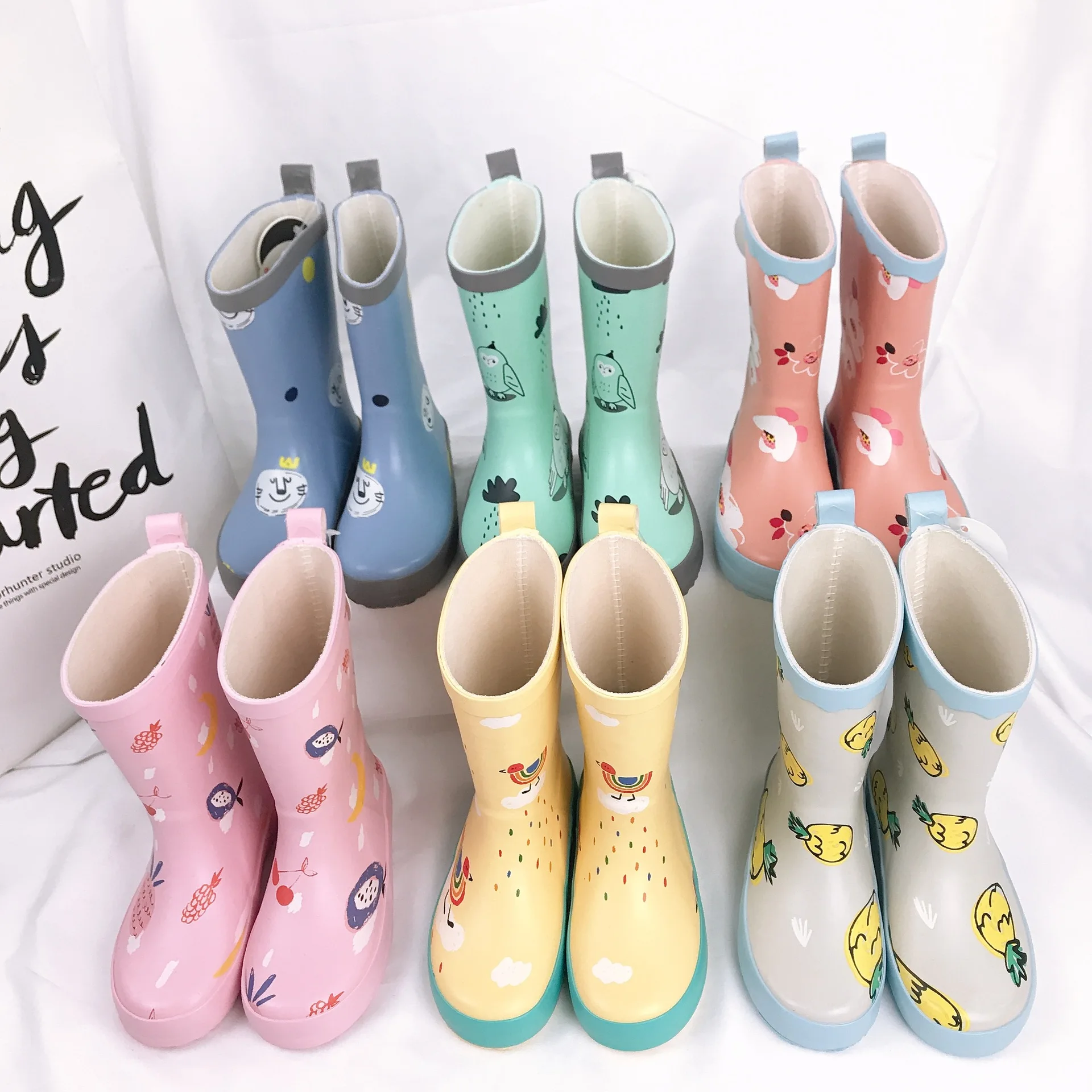 athlete Destroy stereo New Children Rain Boots Kids Girl Cute Cartoon Printed Shoes Baby Boys Rubber  Boots Waterproof Baby Water Shoes Baby Shoes - Fashion Boots - AliExpress