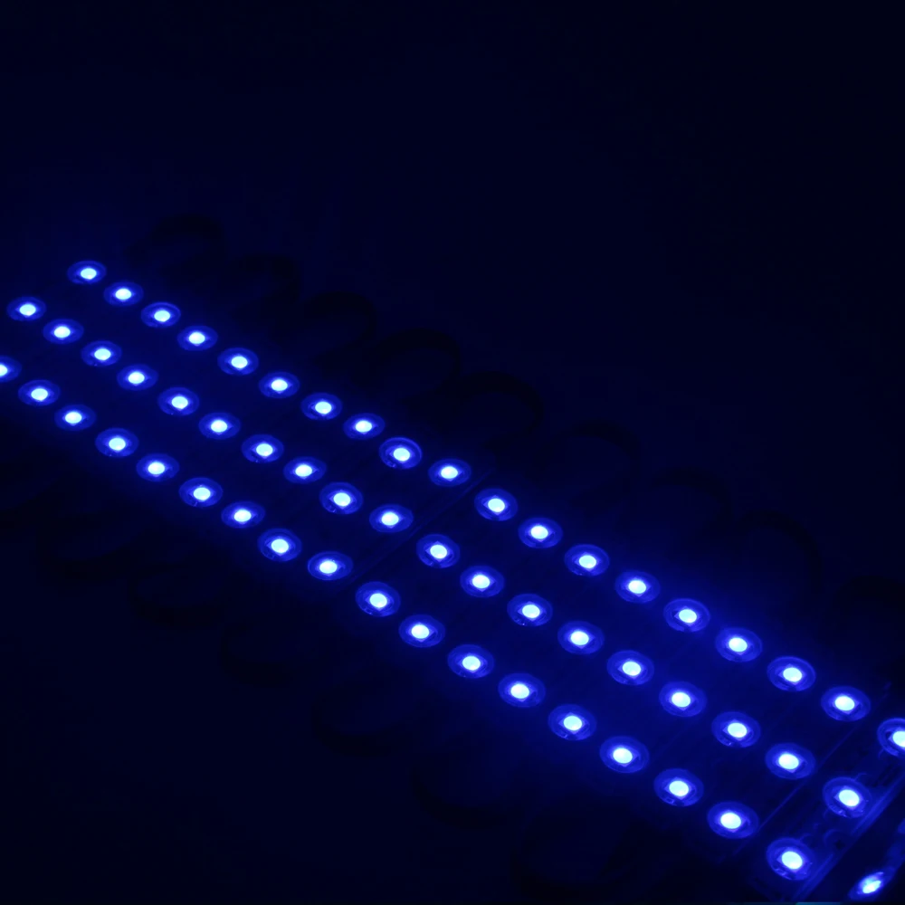 Chip RGB LED Module injection lens 5050 Super Bright Advertising Light Changeable color Waterproof Sign Backlight 20pcs led module led modules led light