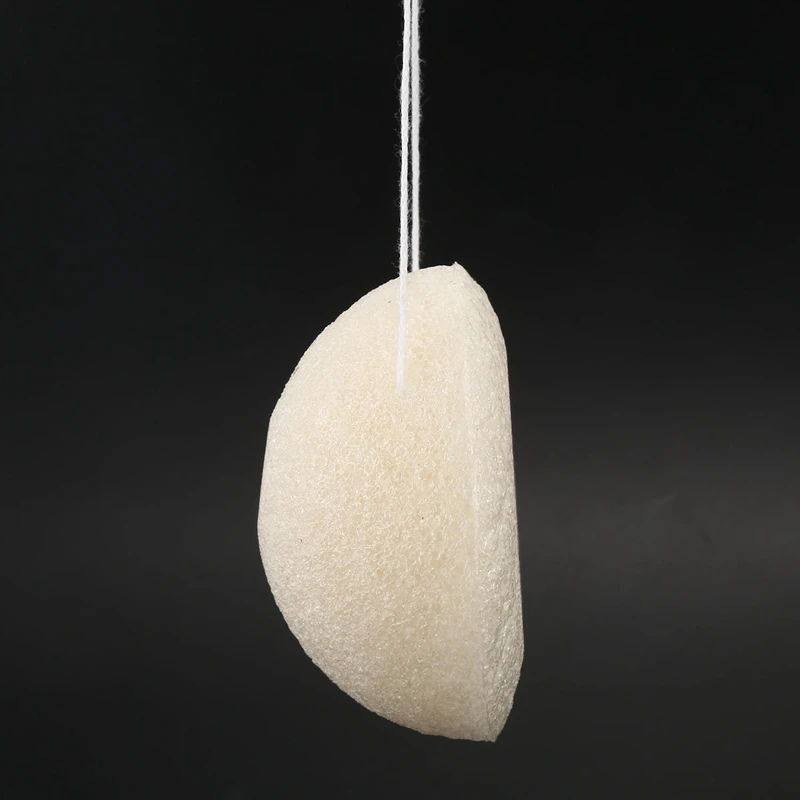 Новое-лицо натуральный konjac Чистящая губка-белый