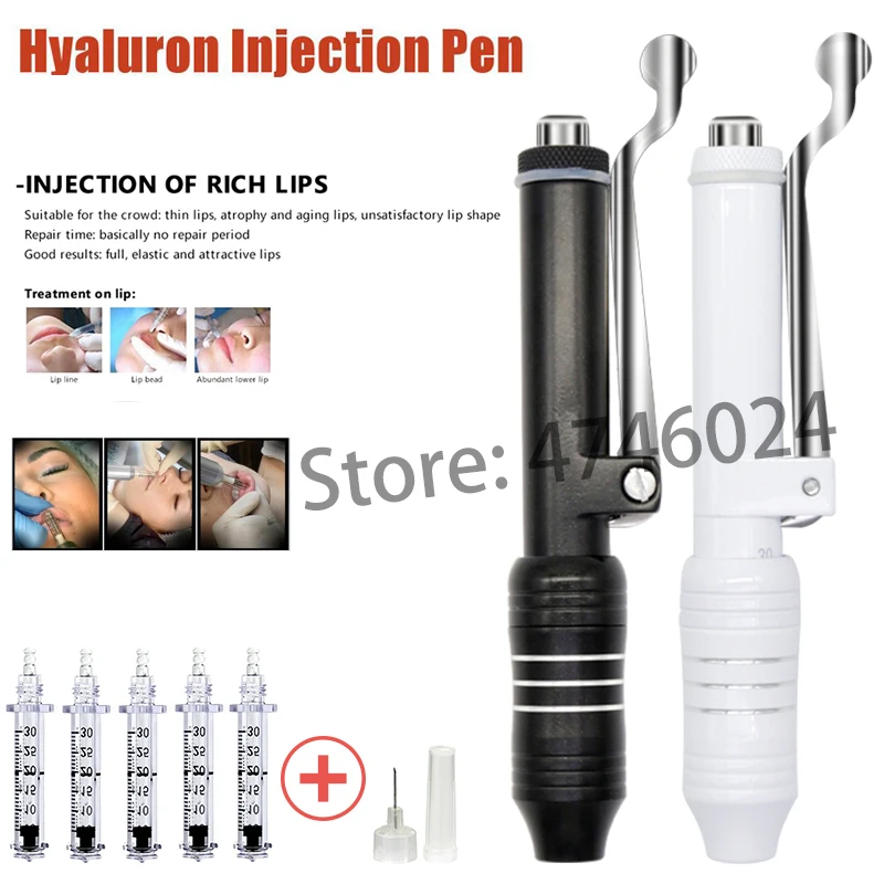 

White 0.3ML Hylaronic Pen Meso lip Injection Hyaluronan Acid For Lips No Needle Hialuron Pen Dermal Filler Caneta Hyaluron Pen