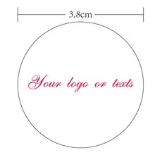 3,8 см пользовательский круглый набор наклеек персонализированная печать наклеек этикеток с создание собственного бизнес, логотип или текст