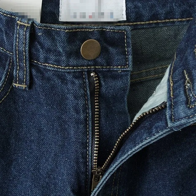 Для женщин Высокая Талия Джинсы Карманы Street Wear Зауженные джинсы Высокое качество джинсовые штаны