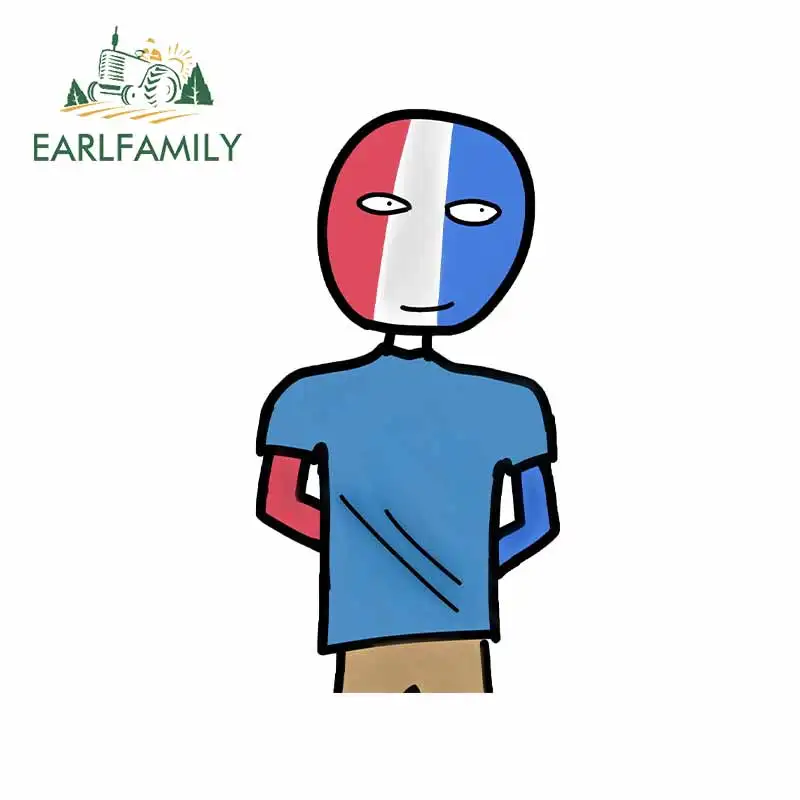 EARLFAMILY 13 см x 7 1 для красочного лица человека улыбки устойчивые к царапинам