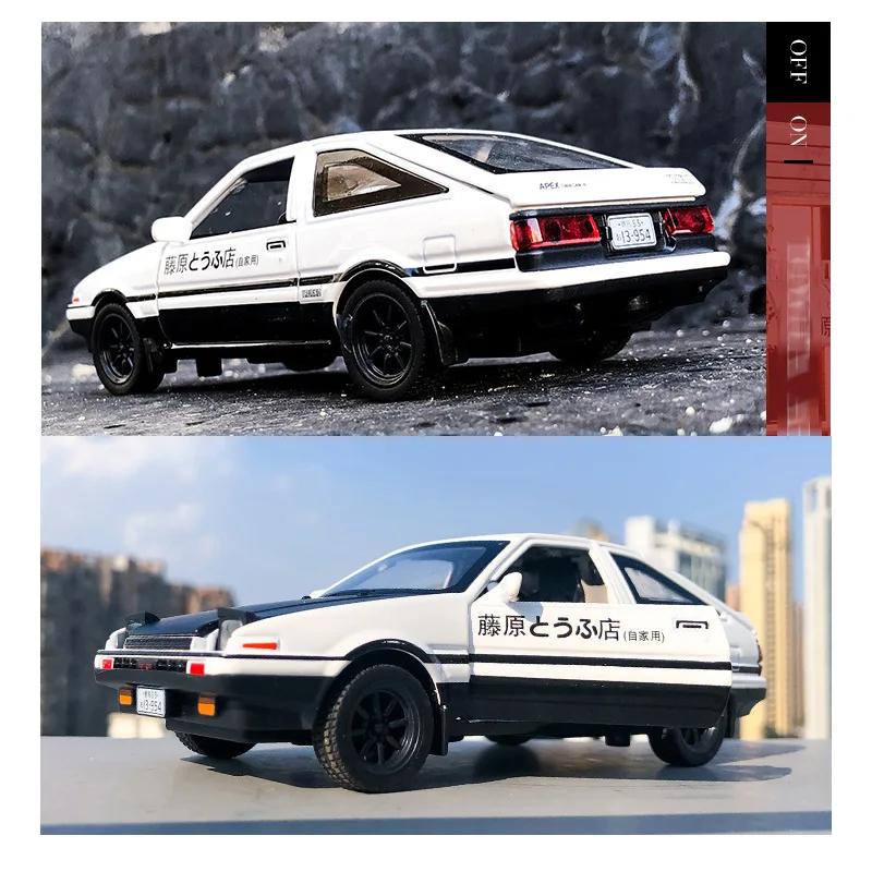 Модель автомобиля Rambo AE86 из сплава в масштабе 1:32 акустический бумеранг детская