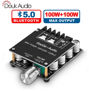 

Douk Audio Mini Digital Power Amplifier DIY Module Bluetooth 5.0 Receiver HiFi Class D Stereo Audio Amp Board 50W+50W/100W+100W