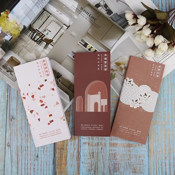 

1 Set Aesthetic Overture Series Flying Crane Retro Memo Pad Sticky Notes Students School Supplies Stationery