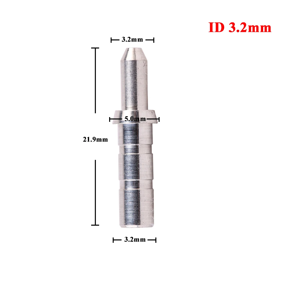Arrow Nocks 30pcs Bicaster ID3.2mm/.125in Aluminum Pin Adapter + Size S Plastic Nock