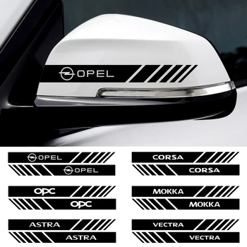 

2pcs waterproof car sticker rearview mirror stickers For Opel Astra H G J Insignia Mokka Zafira Corsa Vectra C D Car Styling