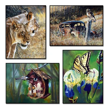 

Diamond Painting Animals Full Square/Round Rhinestones Art Diamond Mosaic Kits Diamond Embroidery Beads Cross Stitch Home Decor