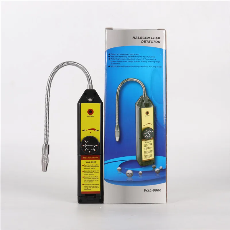 Wjl-6000 Rilevatore Di Perdite Per Automobili Rilevatore Di Alogeni Per Refrigerante Rilevatore Di Perdite Di Gas Rilevatore Di Perdite Per Condiziona