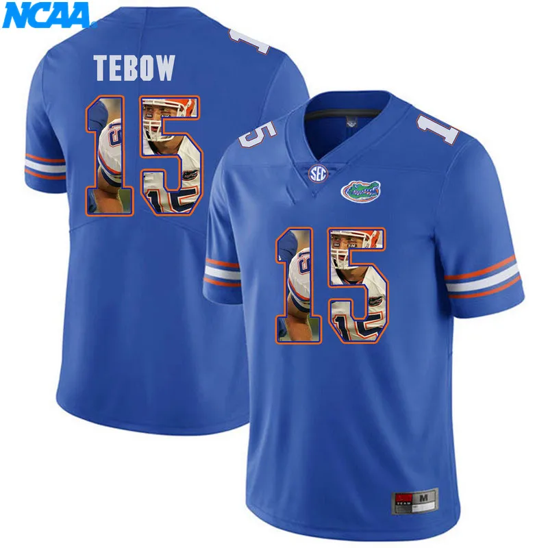 Новое поступление, высокое качество, Флорида гаторс, США#8, Tebow#15, футболки для колледжа, ограниченная серия, майки, S-XXXL - Цвет: 5