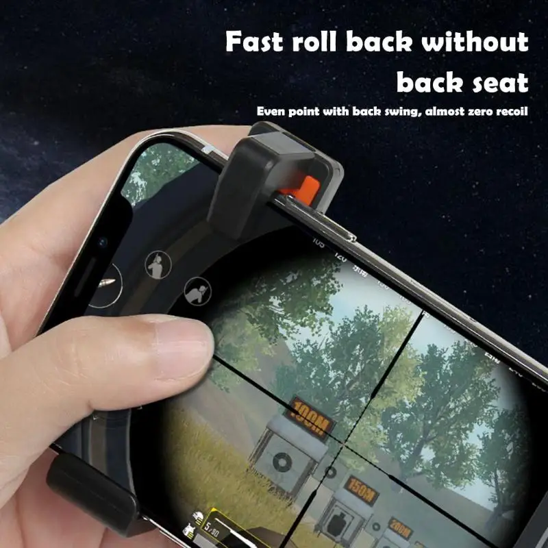  1pc Mobile Phone Game Fire Button Aim Key Capacitance Conduction Game Trigger for PUBG Functional G