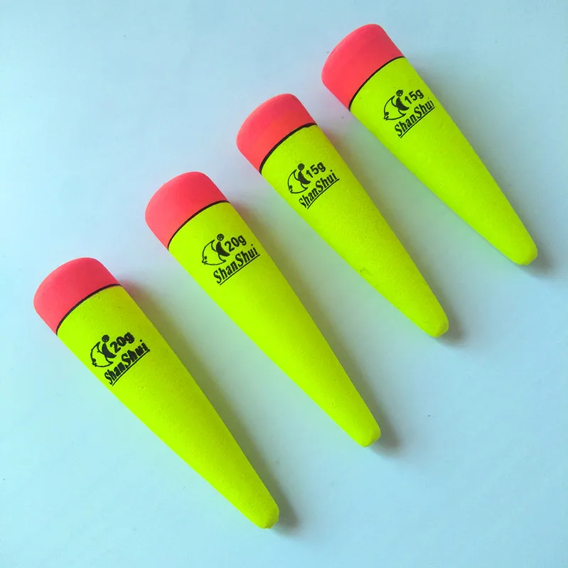 1pc Buoyancy 15g 20g 25g 30g EVA Floating Soft Inline Luminous Lightstick Bobber Float Saltwater Fishing Floats Bait Tackle