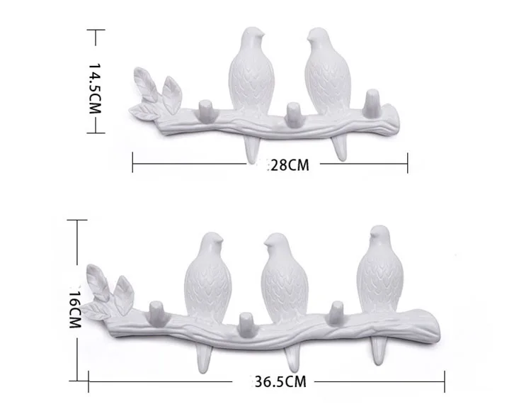 Птица настенный крючок одежда дисплей ключ сумка шарф держатель животное минималистичный настенный домашний домработница декор черный белый грузоподъемность 15 кг
