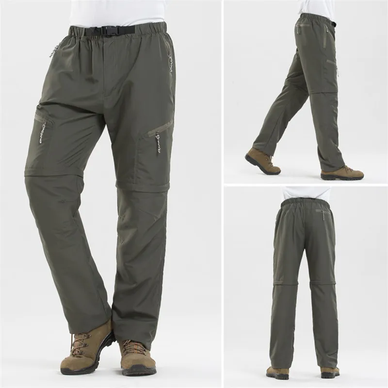 Detachable Men Hiking Pants,Quick Dry 
