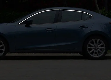 Накладки на окна автомобиля из нержавеющей стали для mazda 3 axela 2013 3rd bm аксессуары - Название цвета: 4 pcs trims