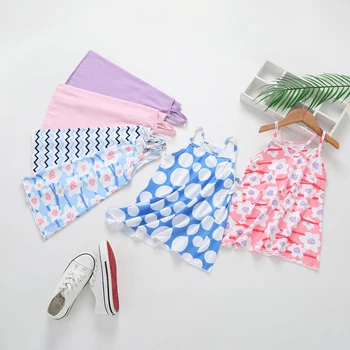 

2019 Summer New Cotton Baby Girls Sling Dress Children Casual Clothes Bebe Girl Kids Princess Birthday Stripe Sleeveless Dresses
