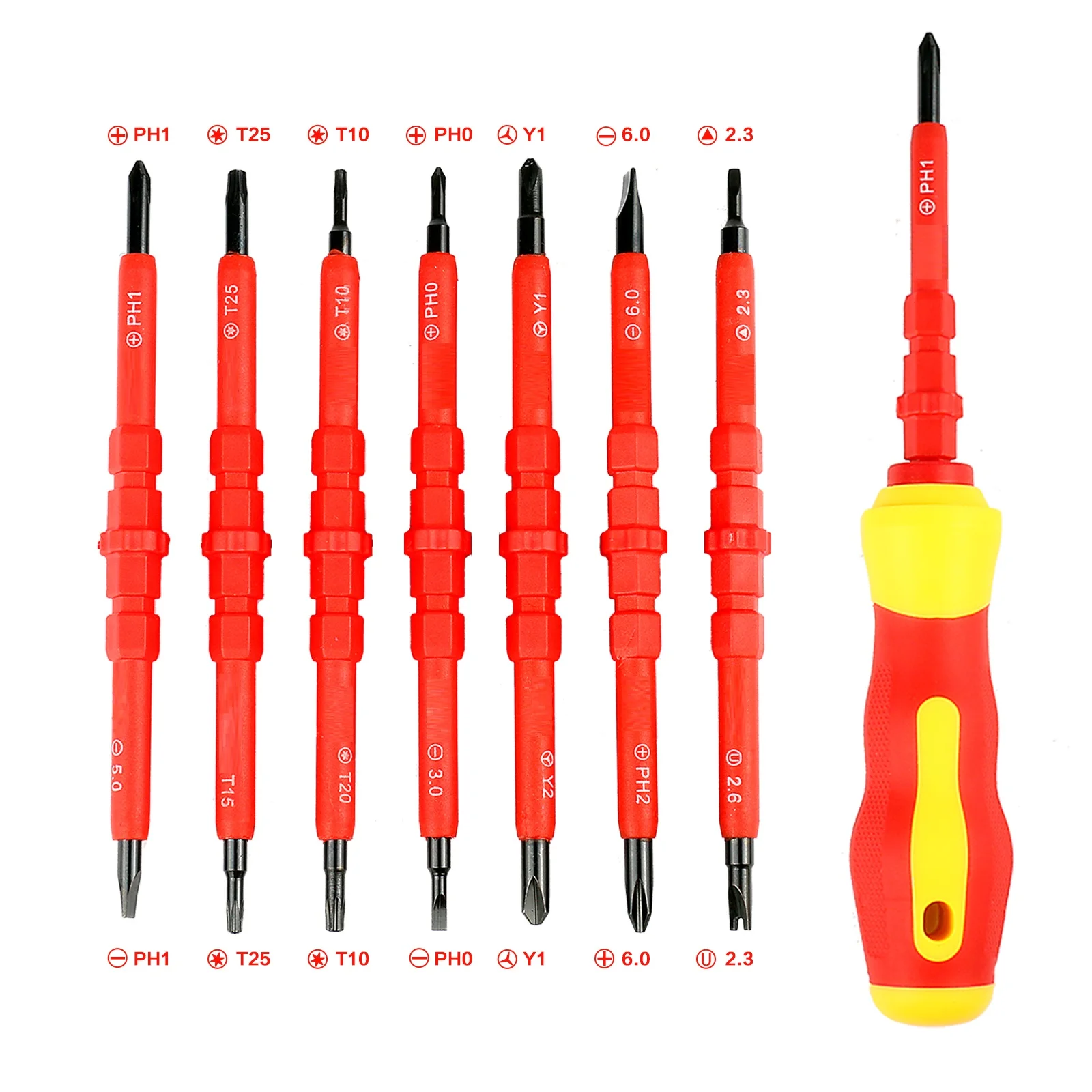 

7pcs/Set Screwdrivers Electronic Circuit Repair 1000V Magnetic Phillips Slotted For Electrician Screwdriver Hand Tools with Box