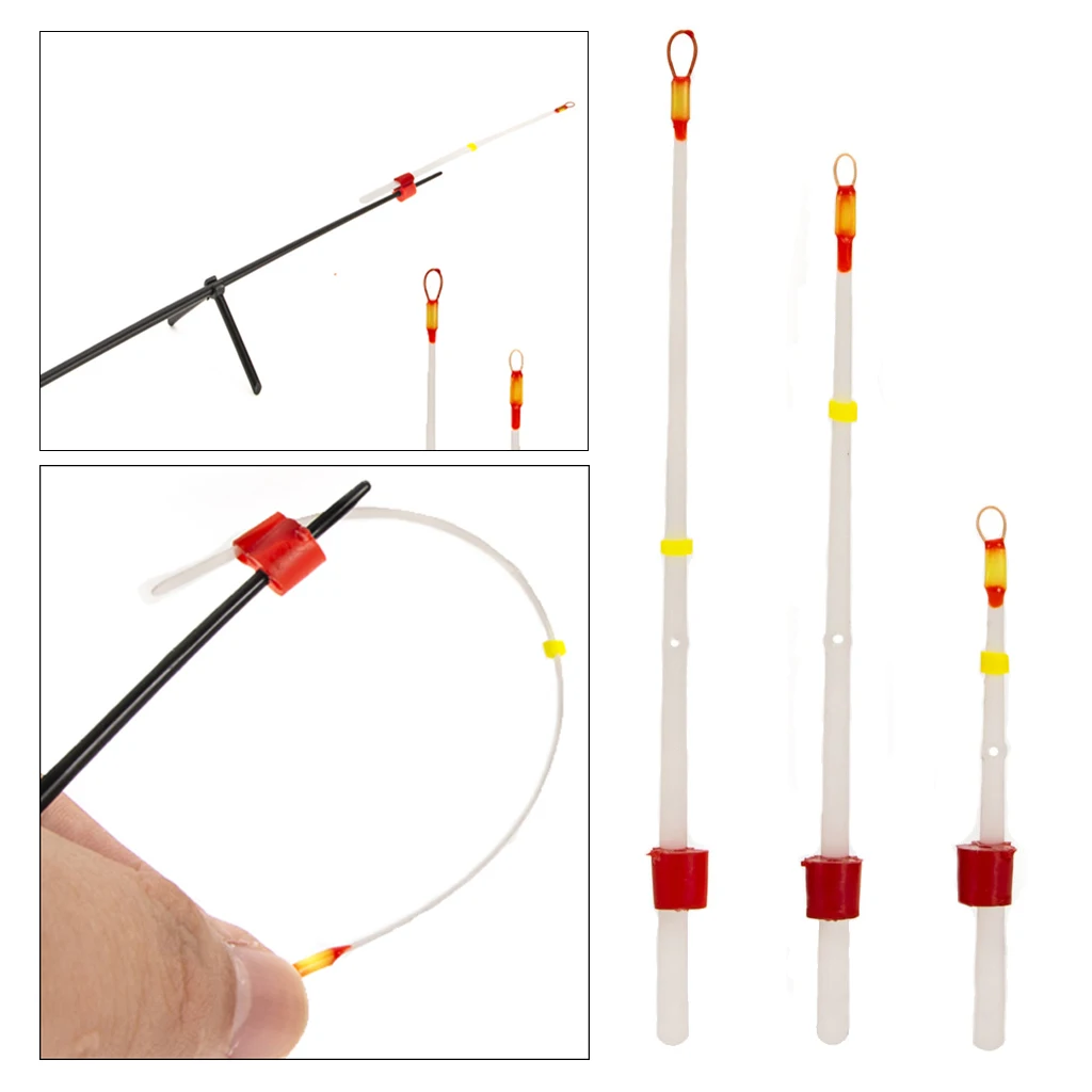 10 Pieces Mini Winter Ice Fishing Rod For Stream Ocean Beach Fishing Fishing Tools 