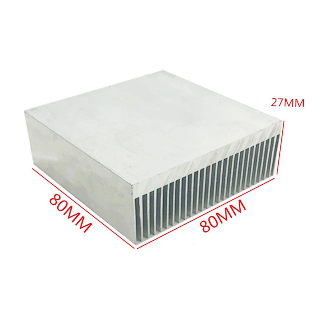 Electronic Radiator Cooler Fin Aluminum Heatsink 1x Computer Water Cooling System CPU Chip LED 100*100*18mm 80*80*27mm Heat Sink