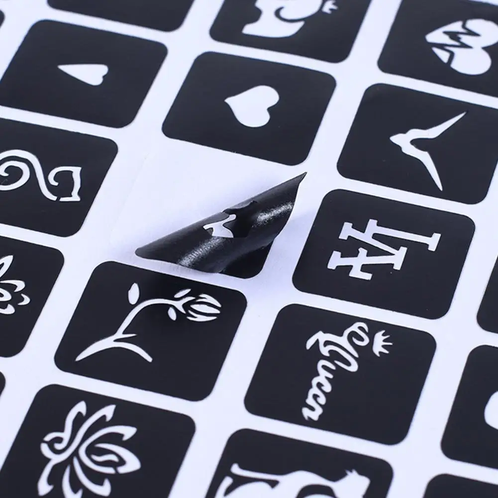 False Tattoo Sticker Stencils Glitter Temporary Fake Butterfly Flower Drawing Template Girl For Woman Kids Tattoo Cute Cart O2B0