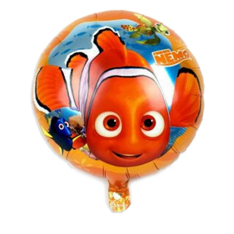 10pc nemo Стиль гелевые шары Дори с принтом Немо Дори для детских игрушек 18 дюймов Круглые фольгированные шары Дори для дня рождения воздушные шары - Цвет: 10pc nemo