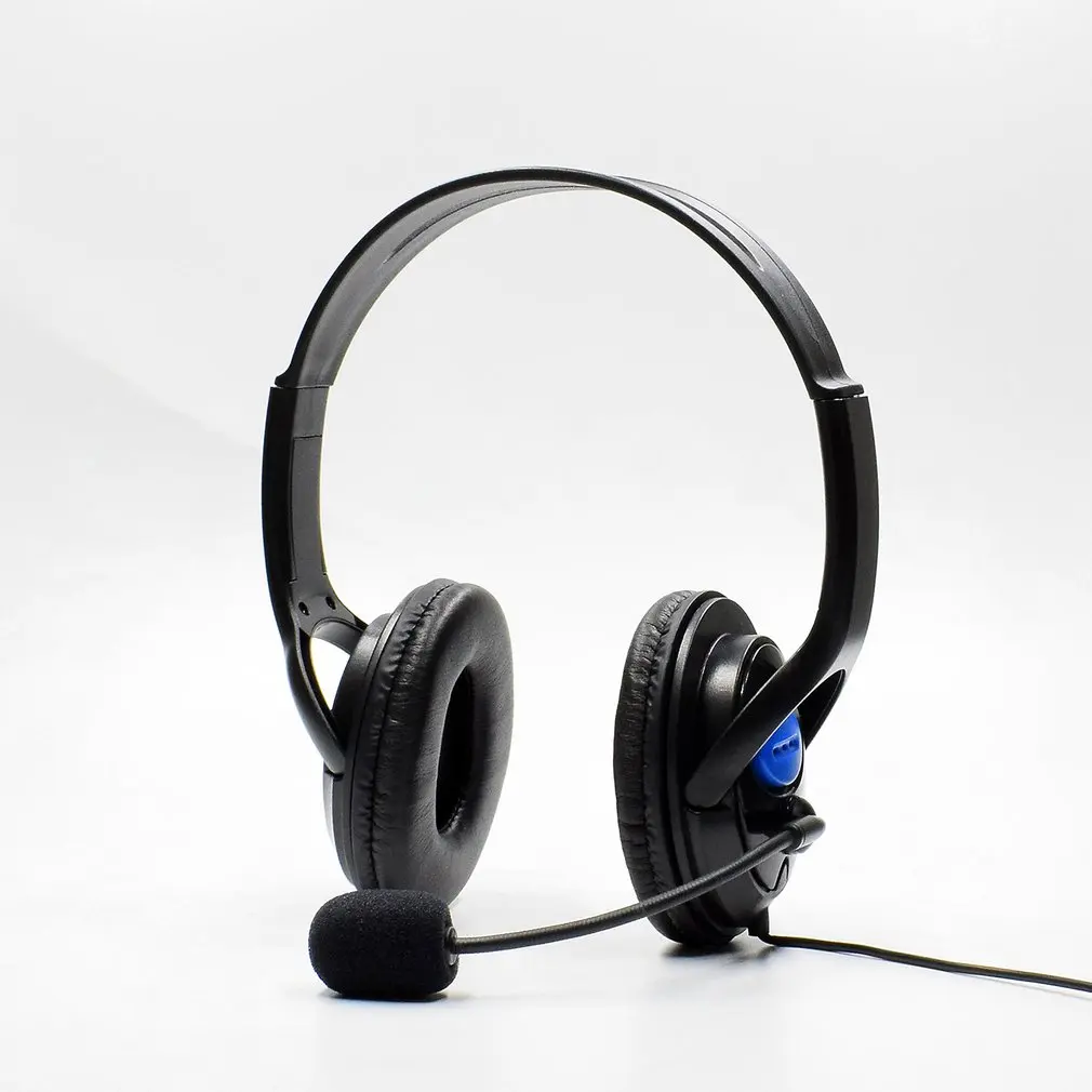 Portable Wired Gaming Headset with Microphone Volume Control Headphone 3 5mm Audio Jack For PS4 Online Game Playing Use