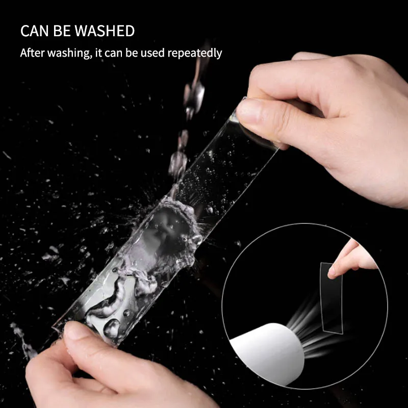 

Reusable Double-Sided Adhesive Traceless Tape Removable Sticker Washable Adhesive Loop Disks Tie Glue Gadget