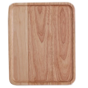 

Rubber Wood Tray Rectangular Dinner Plate Western Food Snack Dessert Serving Tray Fruit Cake Plate Tea Tray Multifunction Storag