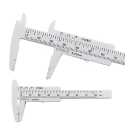 Mini pied à coulisse en plastique, jauge micromètre 80MM, Mini règle, outils de mesure précise, pied à coulisse Standard 
