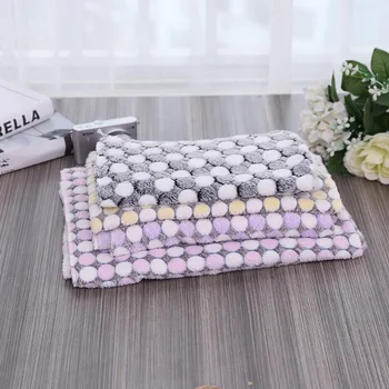 

Pet Soft Fleece Cat Bed Mat Dog Rest Blanket Winter Foldable Pets Cushion Cashmere Warm Sleep Mattress For Dogs Cats